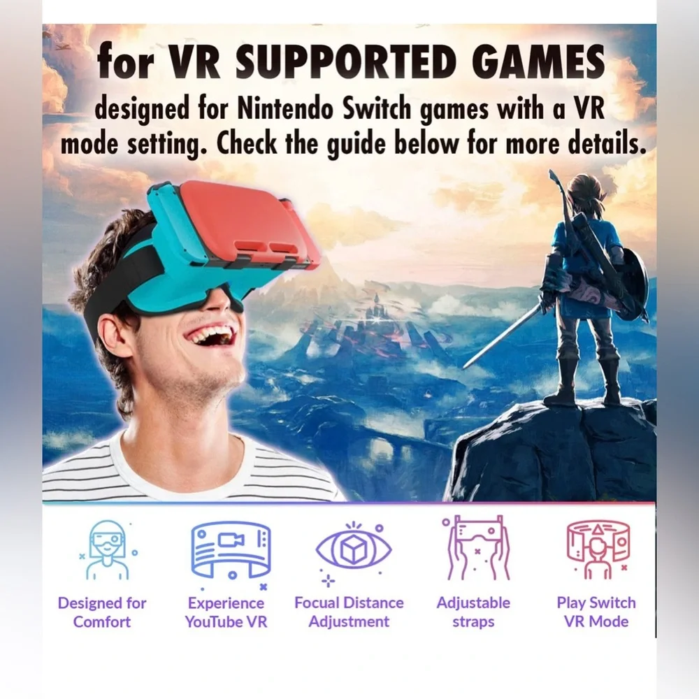 Orzly Virtual Reality Headset for Switch/Switch Oled Brand New